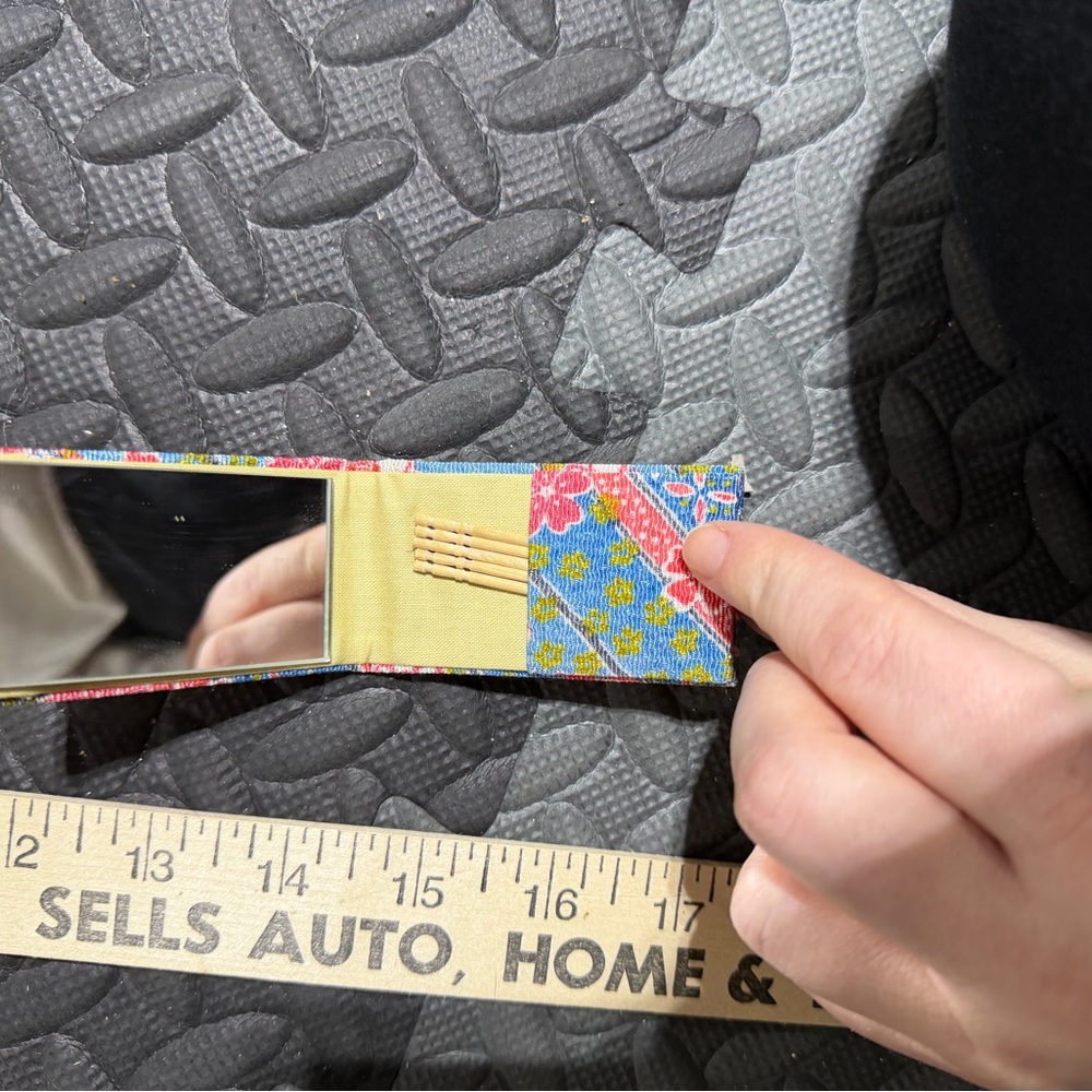 Small Bag and Mirror/Toothpick Compact - Picture 3 of 4